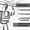 Жилет WORKOUT 16 кг (груз 0,5 кг -32 шт) с грузами (4 комплекта грузиков UTK-8001)